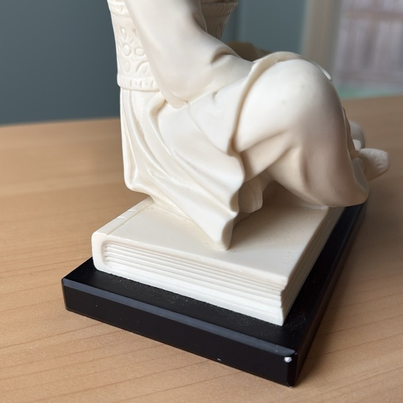 A.Gianelli Marble Asian Girl musician Statue - Picture 9 of 10